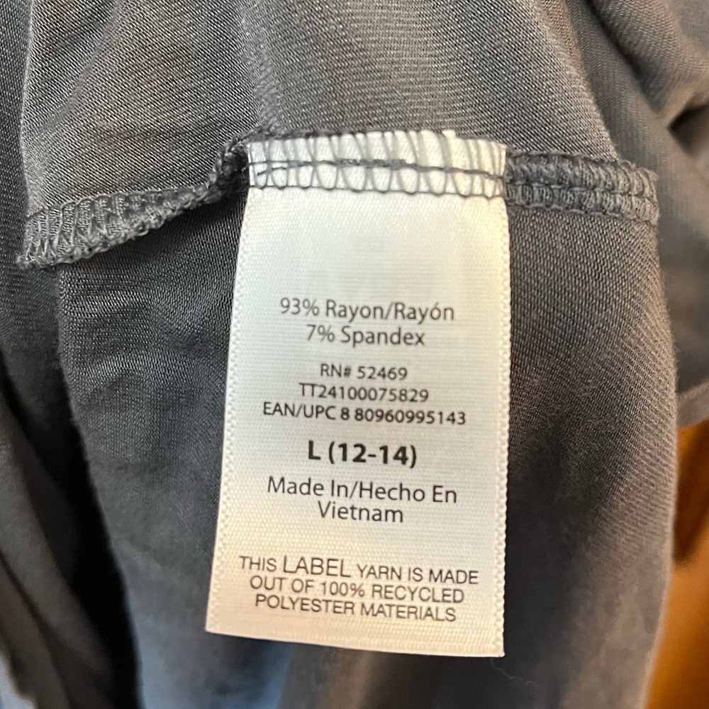 Women’s Time and Tru Tank Top Large Gray - Picture 3 of 4